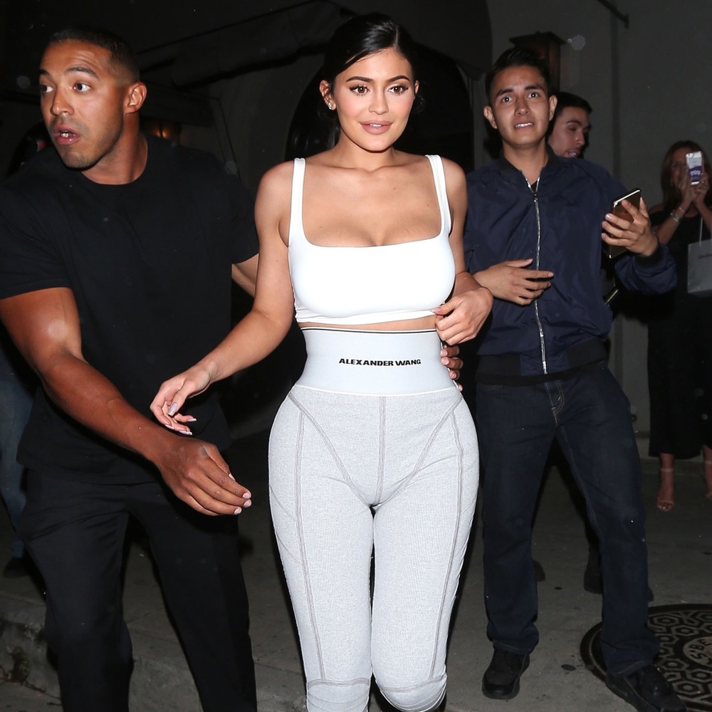 Alexander Wang Grey Leggings as seen in Kylie.